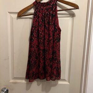 Simply Vera Red and Black Sleeveless Top -size s